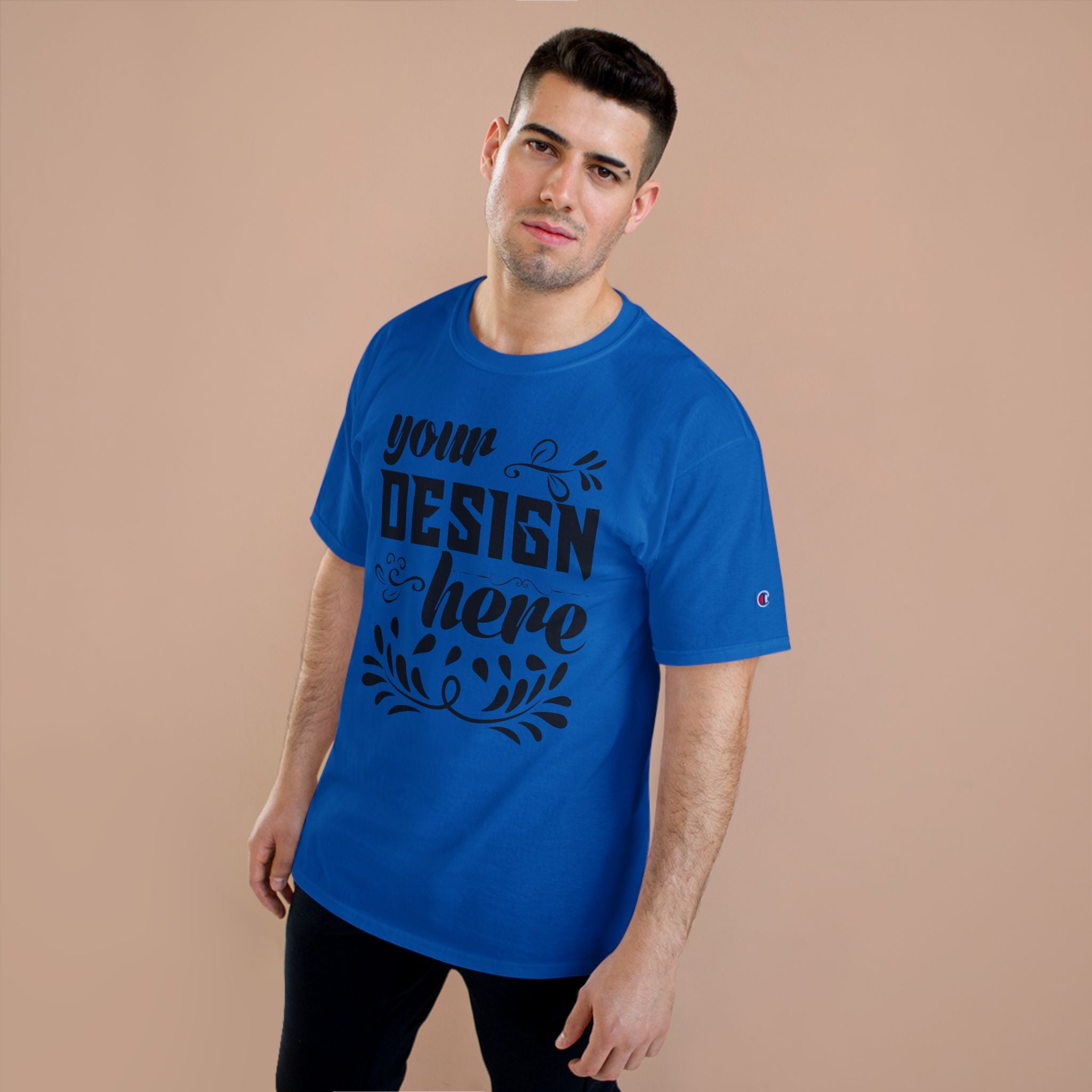 Customizable Champion T425 Unisex Cotton T-Shirt Classic Fit