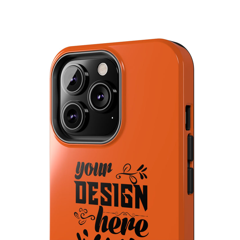 Customizable Tough Phone Case Glossy Dual Layer Wireless Charging