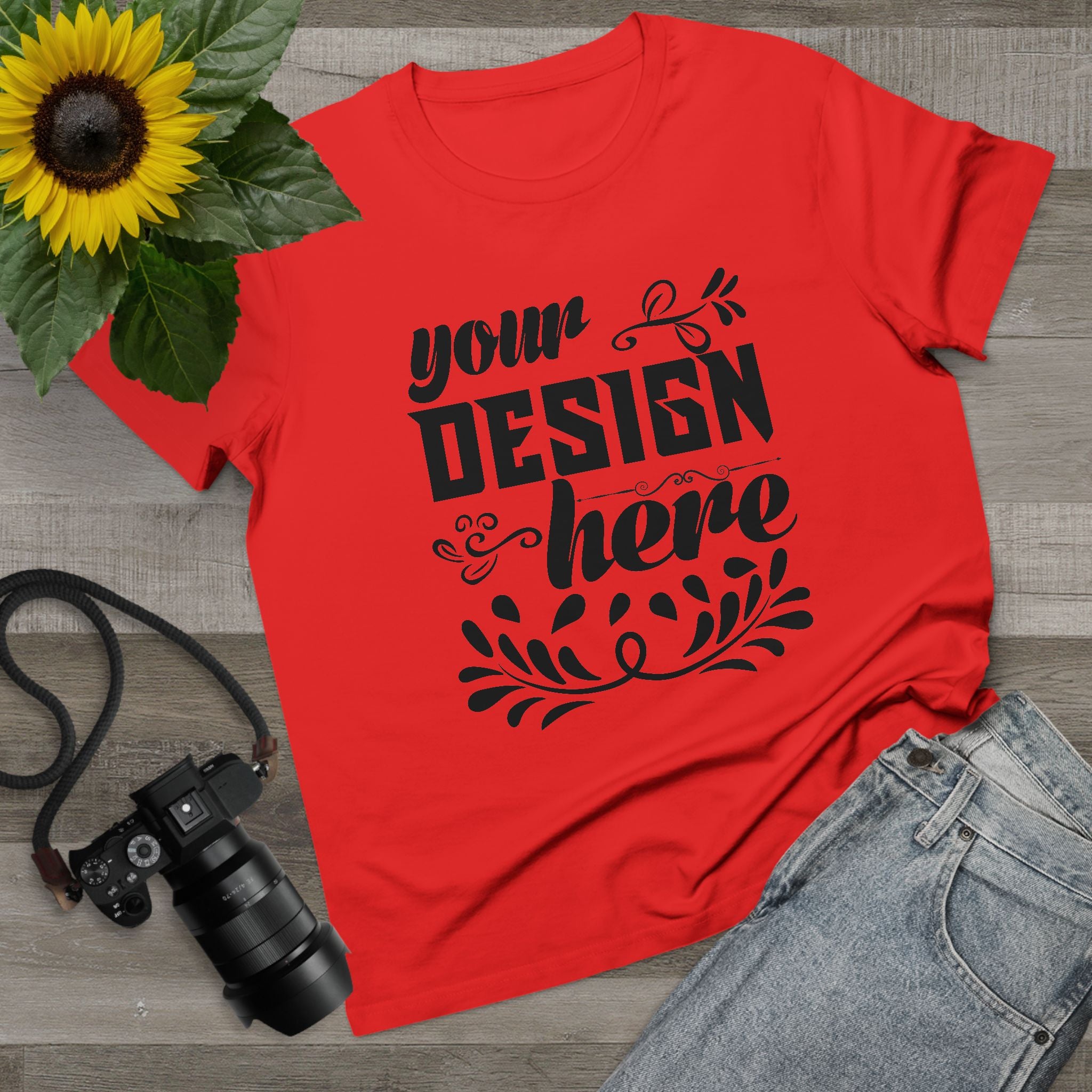 Customizable AS Colour 4001 Womens Maple Cotton T-Shirt