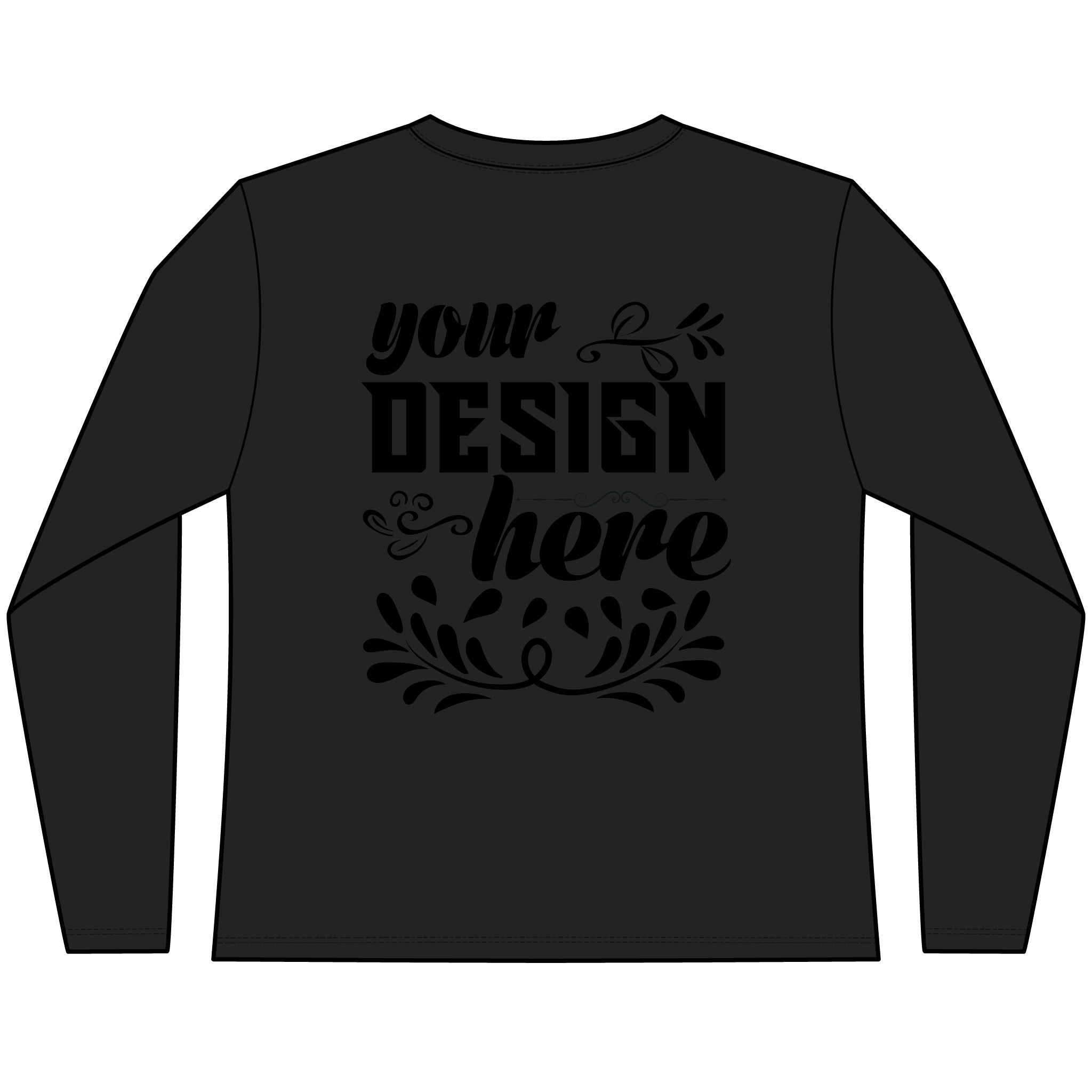 Customizable District DT110 Womens CVC Long Sleeve Tee Side Seamed
