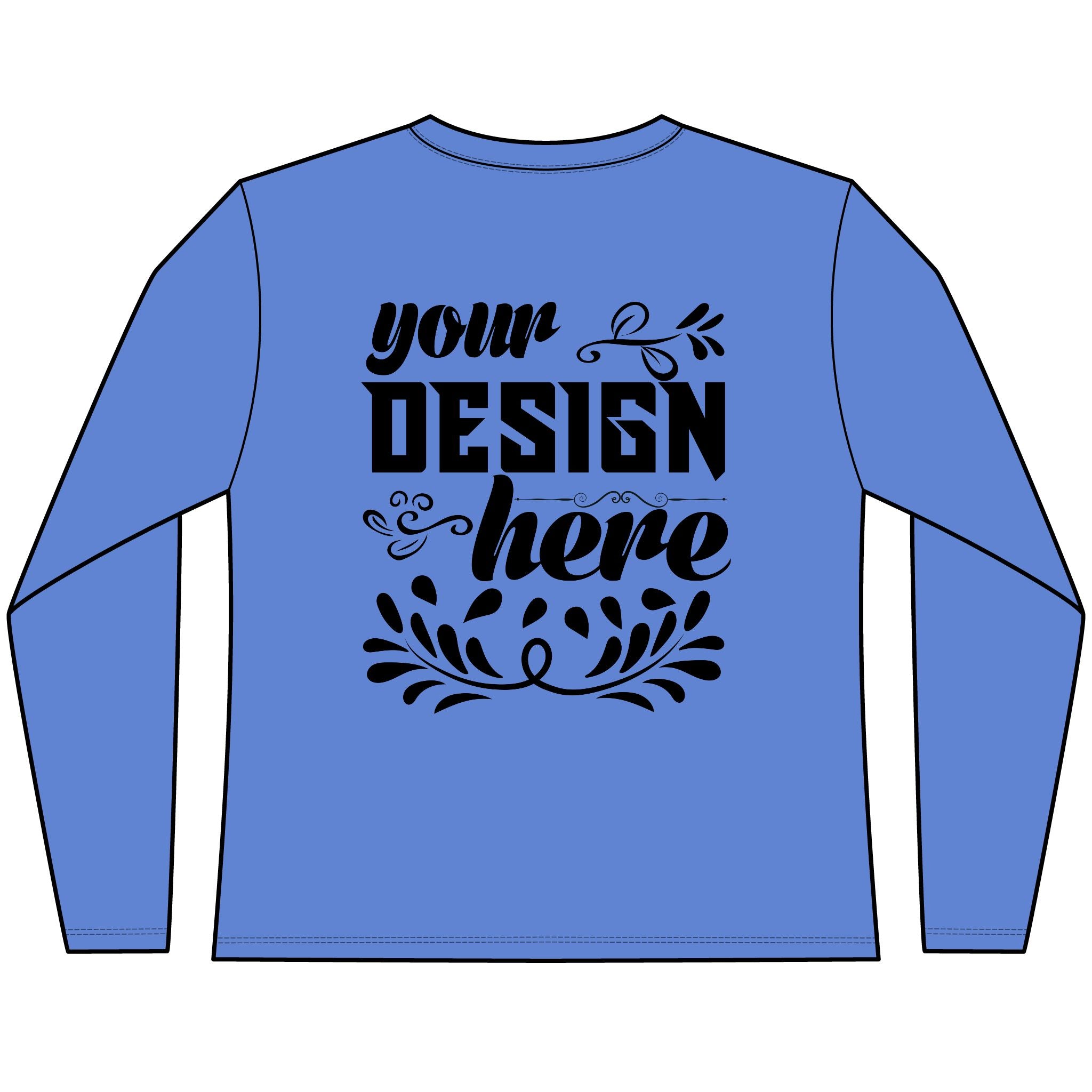 Customizable District DT110 Womens CVC Long Sleeve Tee Side Seamed