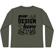 Customizable District DT110 Womens CVC Long Sleeve Tee Side Seamed