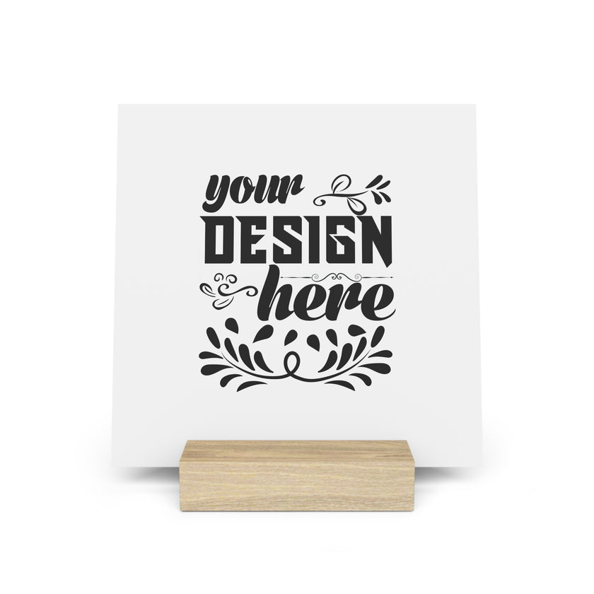 Customizable Gallery Board with Wooden Stand 1.8mm Giclée Print