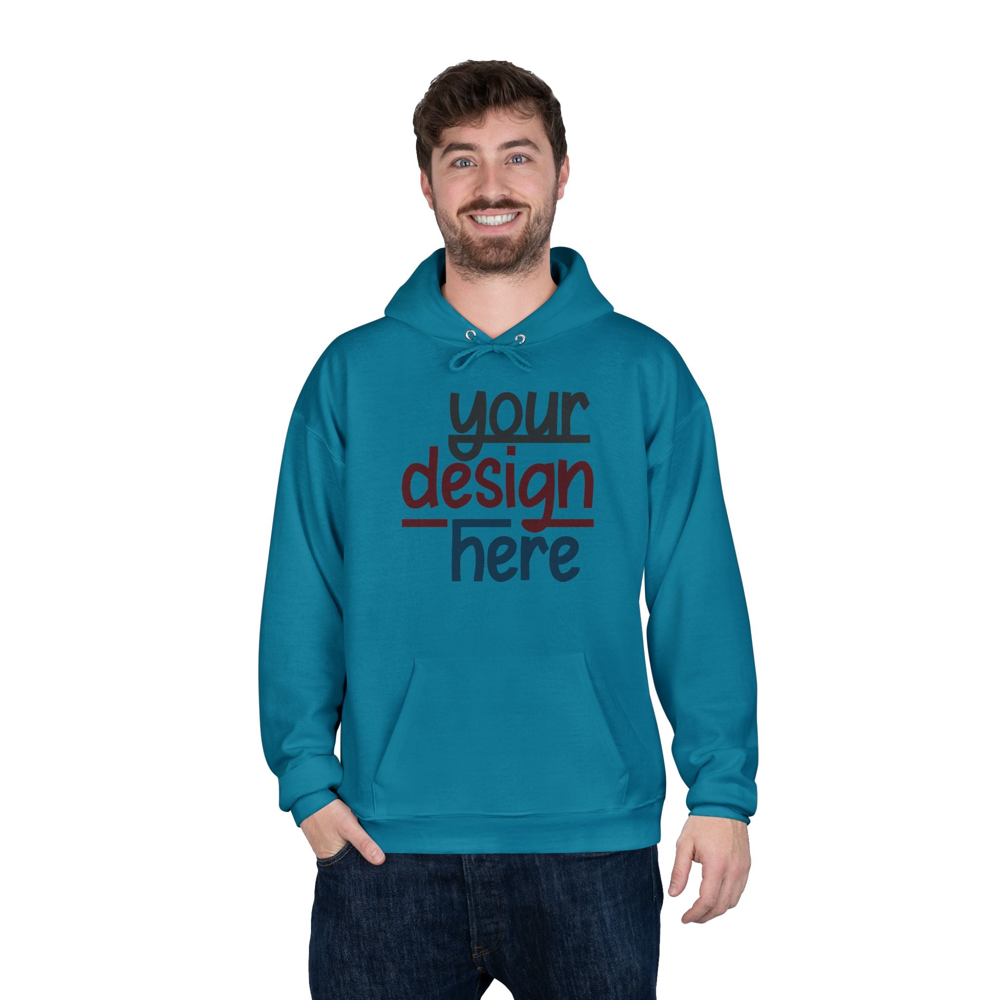 Customizable Hanes P170 EcoSmart Unisex Pullover Hoodie