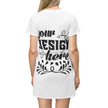 Customizable T-Shirt Dress AOP Lightweight Polyester Everyday Fit
