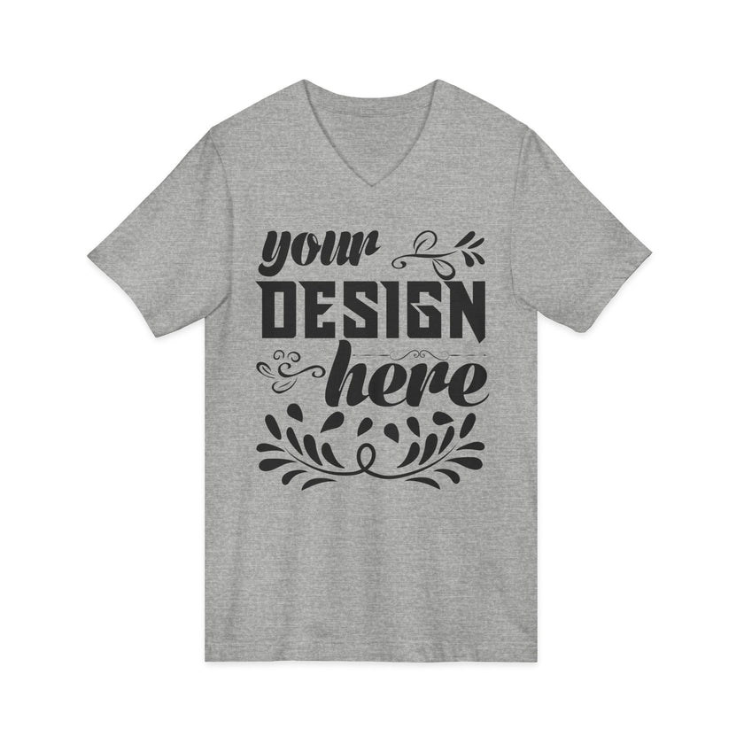 Customizable Bella+Canvas 3005 Unisex Jersey V-Neck Short Sleeve Tee