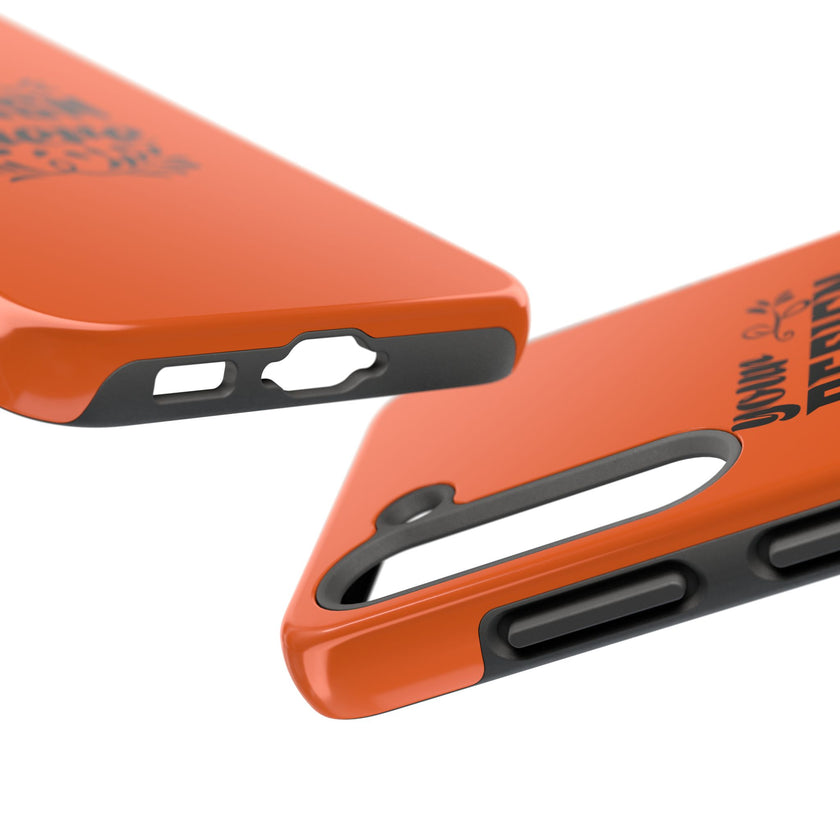 Customizable Tough Phone Case Glossy Dual Layer Wireless Charging