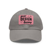 Customizable ValuCap VC300A Dad Hat with Faux Leather Patch Rectangle