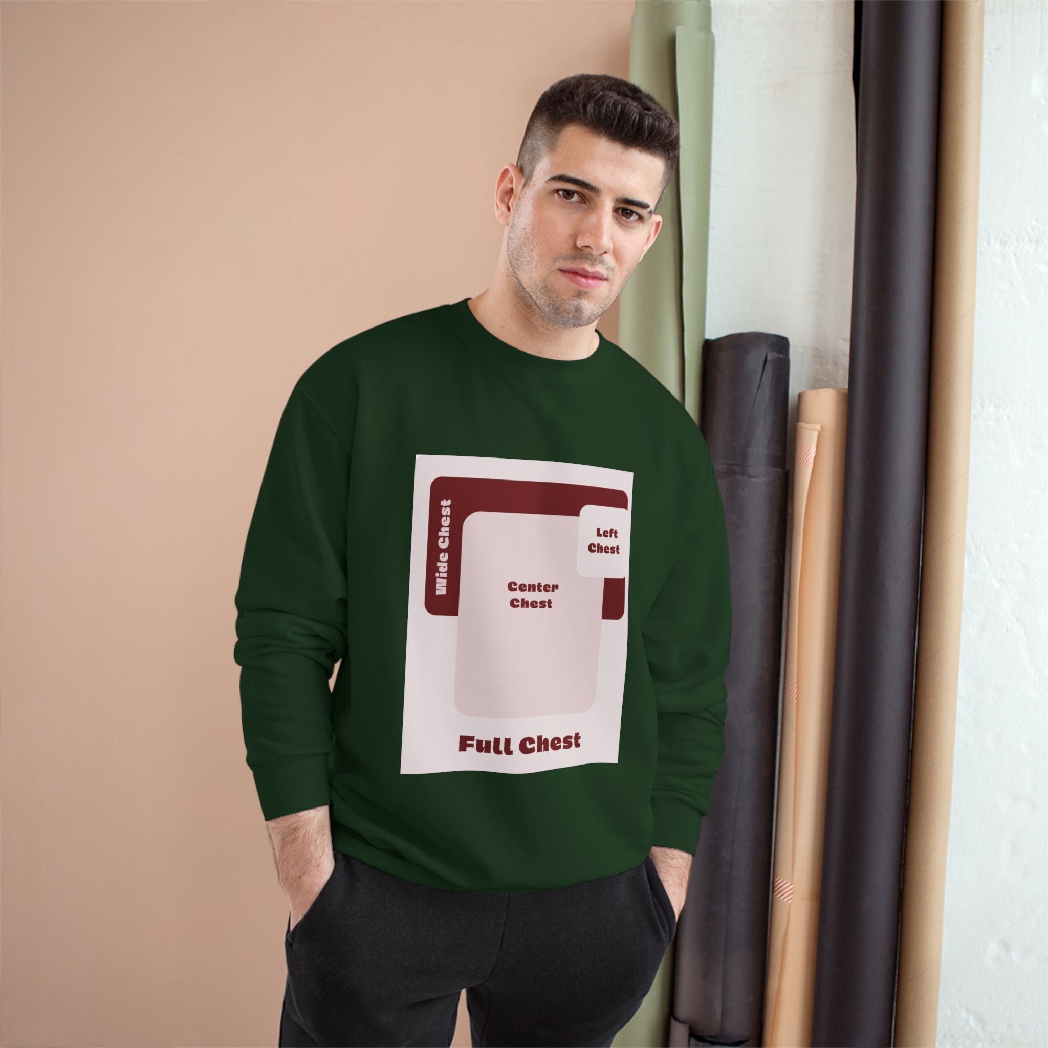 Customizable Champion S600 Crewneck Sweatshirt DTG Print