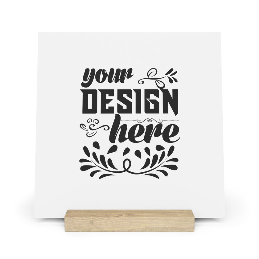 Customizable Gallery Board with Wooden Stand 1.8mm Giclée Print
