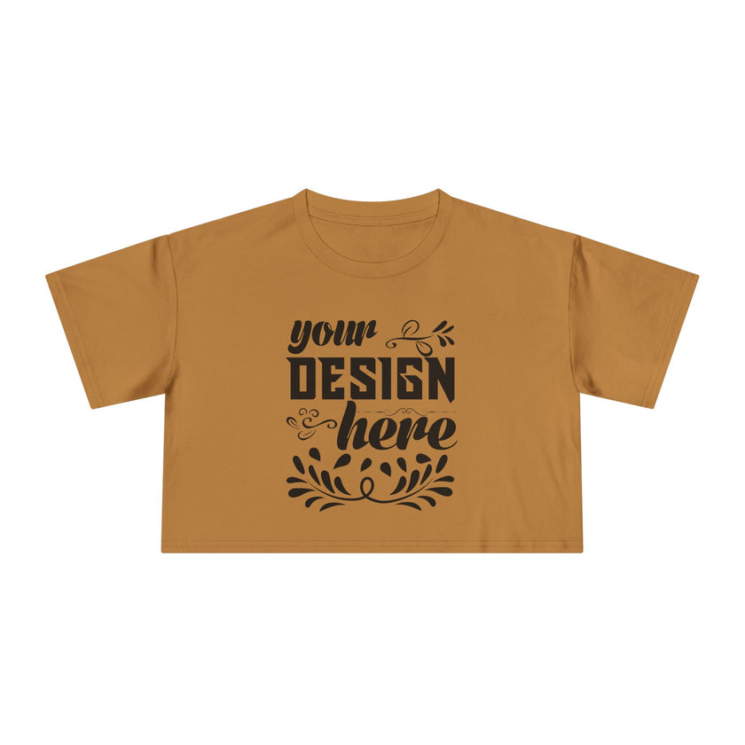 Customizable AS Colour 4062 Womens Crop Tee Dropped Shoulder