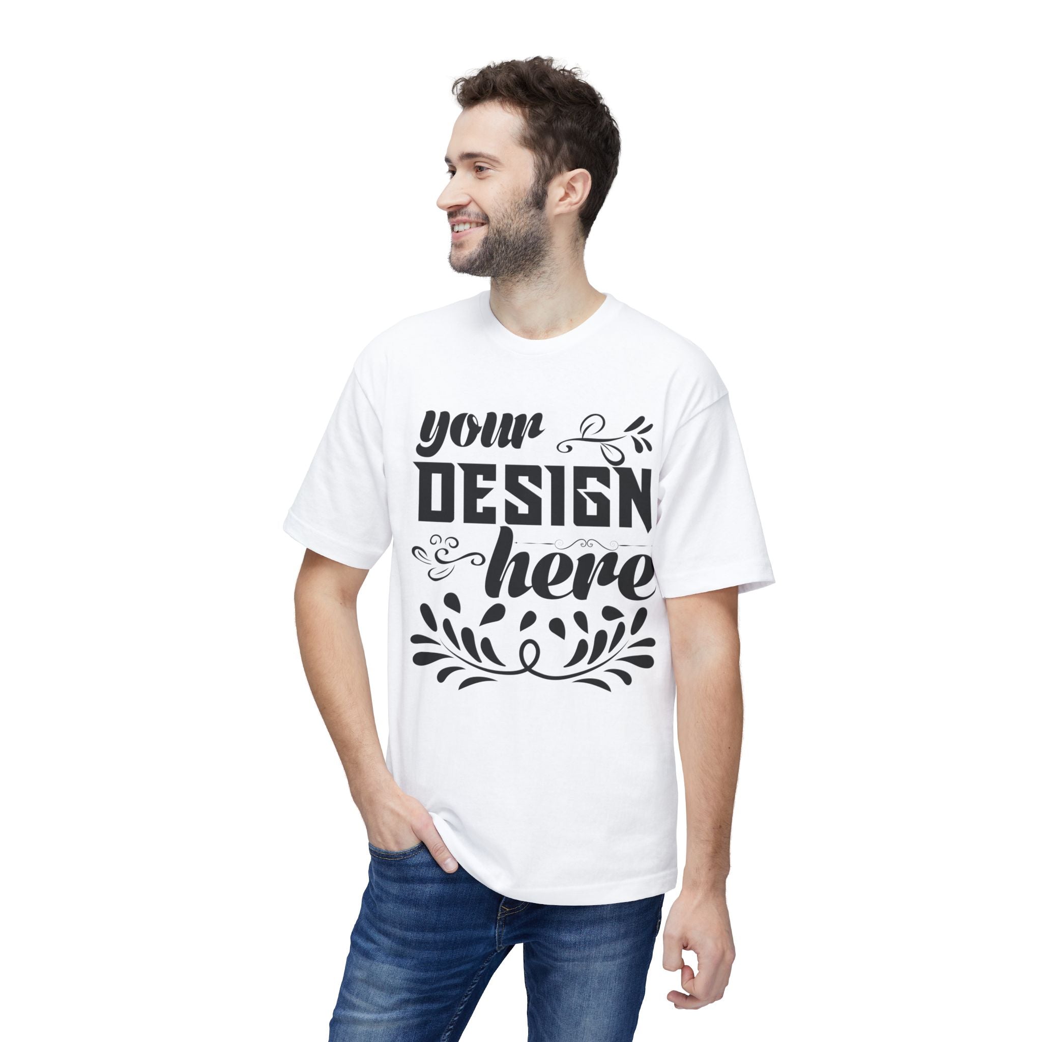 Customizable Bayside 5040 Unisex Midweight T-Shirt Made in US