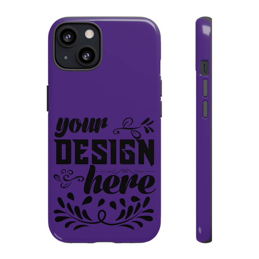 Customizable Tough Dual Layer Phone Case Polycarbonate TPU Liner Protective
