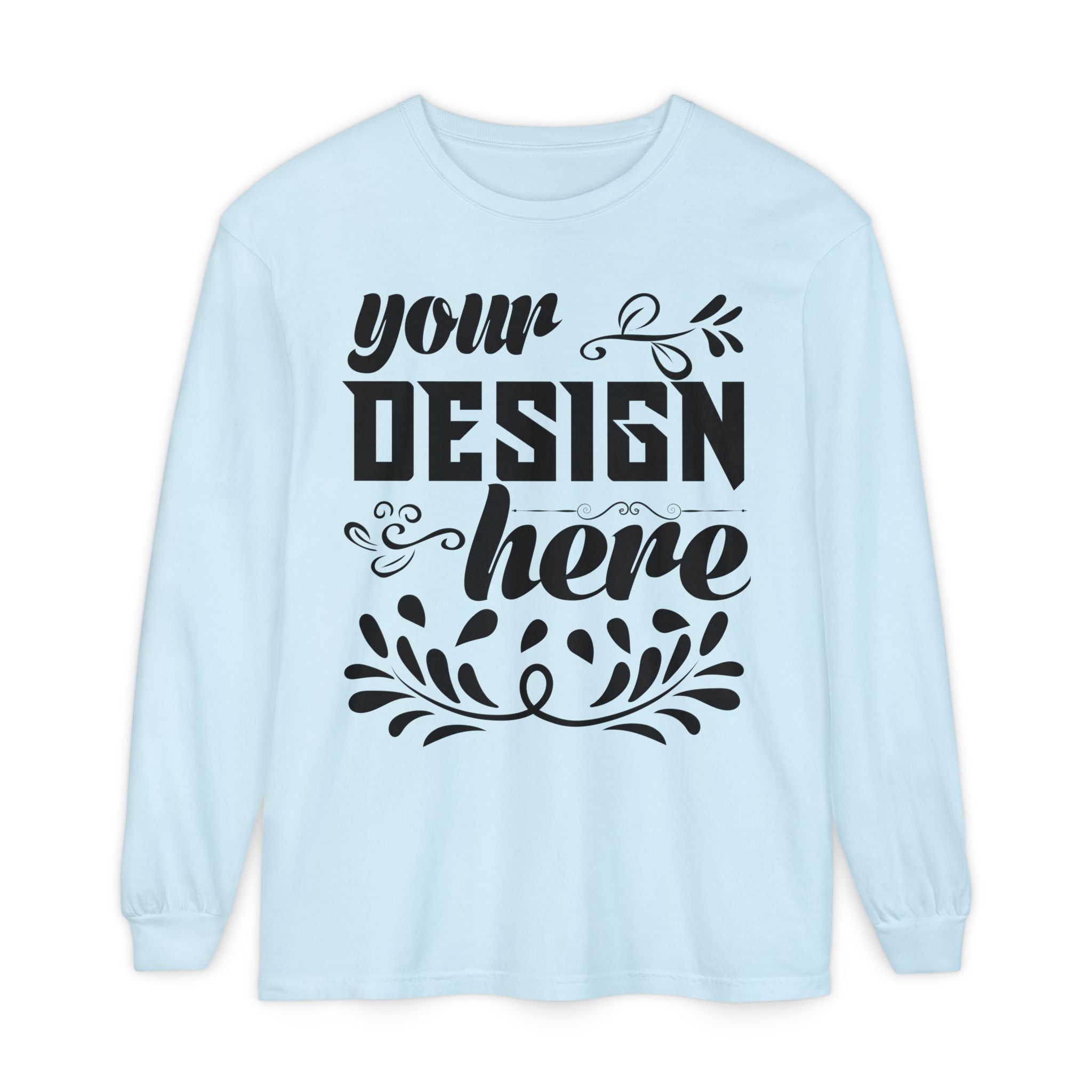 Customizable Comfort Colors 6014 Unisex Garment Dyed Long Sleeve T Shirt