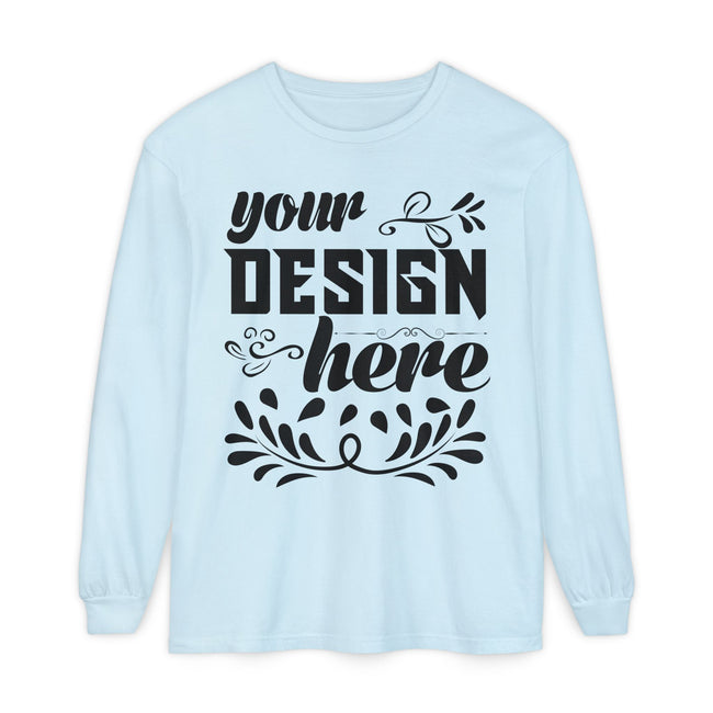 Customizable Comfort Colors 6014 Unisex Garment Dyed Long Sleeve T Shirt