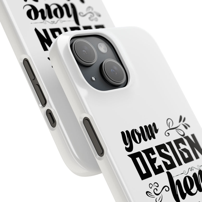 Customizable Snap Phone Case Slim Lightweight Polycarbonate Gloss Or Matte