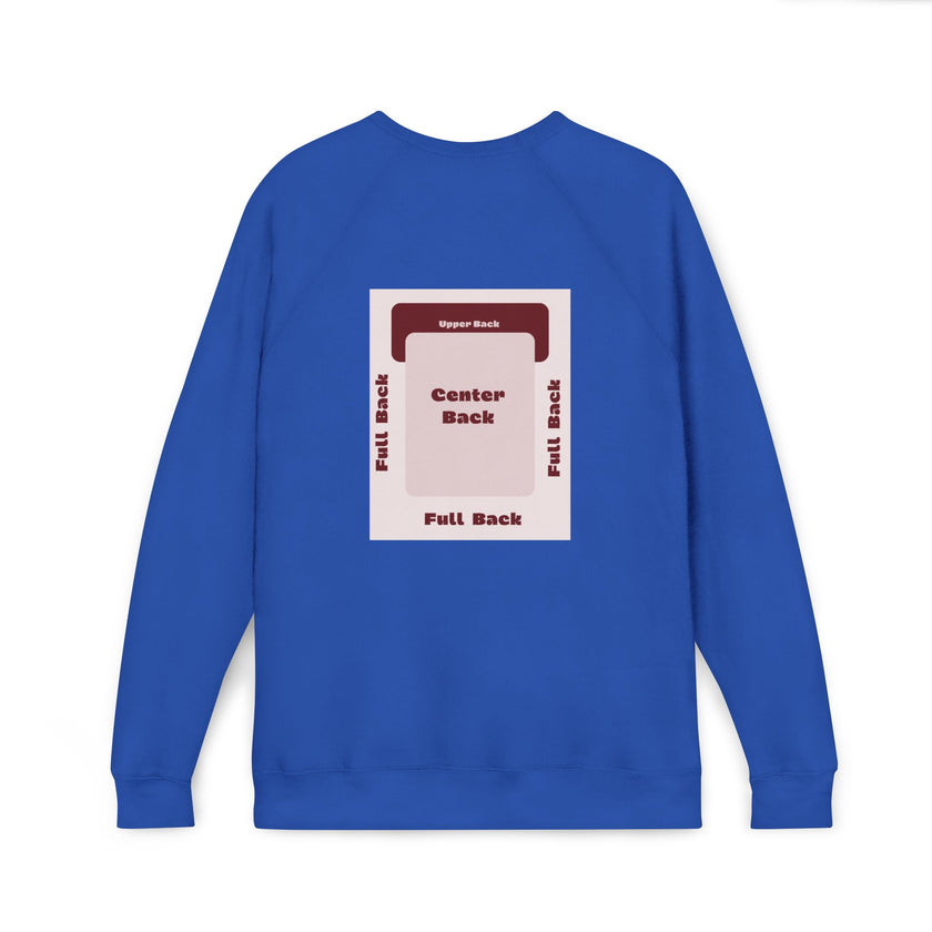 Customizable Bella+Canvas 3901 Unisex Fleece Raglan Sweatshirt