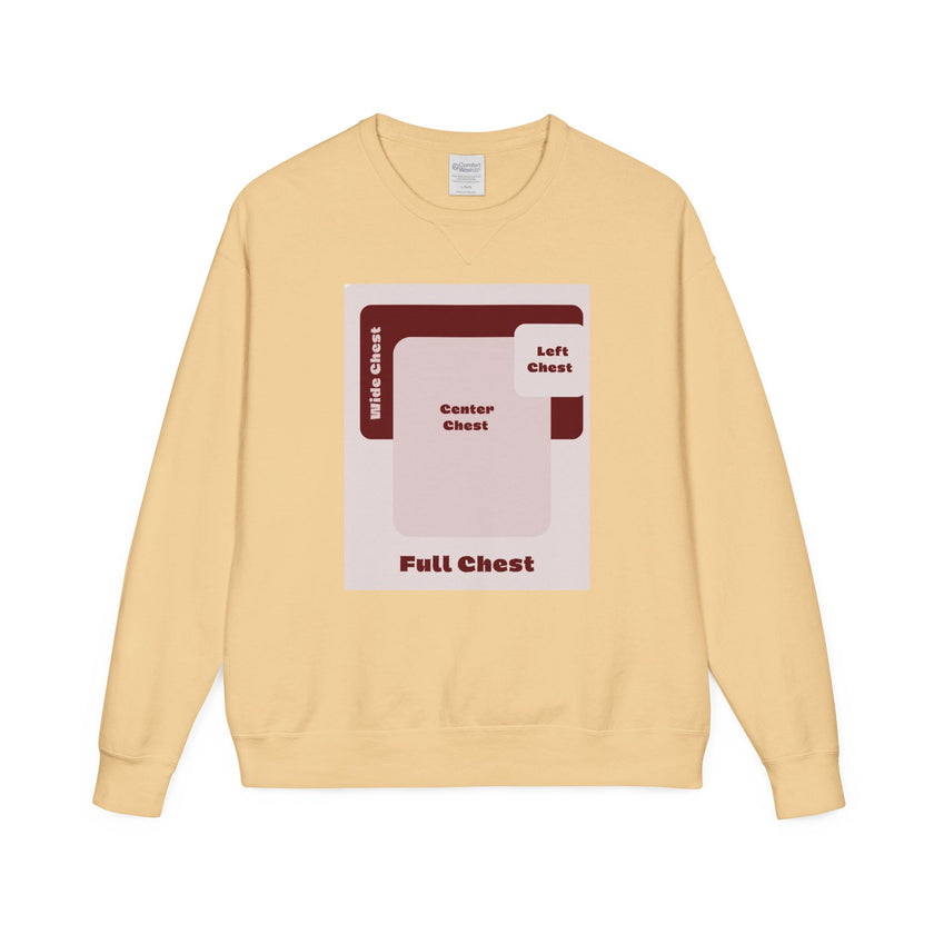 Customizable Hanes GDH400 Unisex Garment Dyed Crewneck Sweatshirt