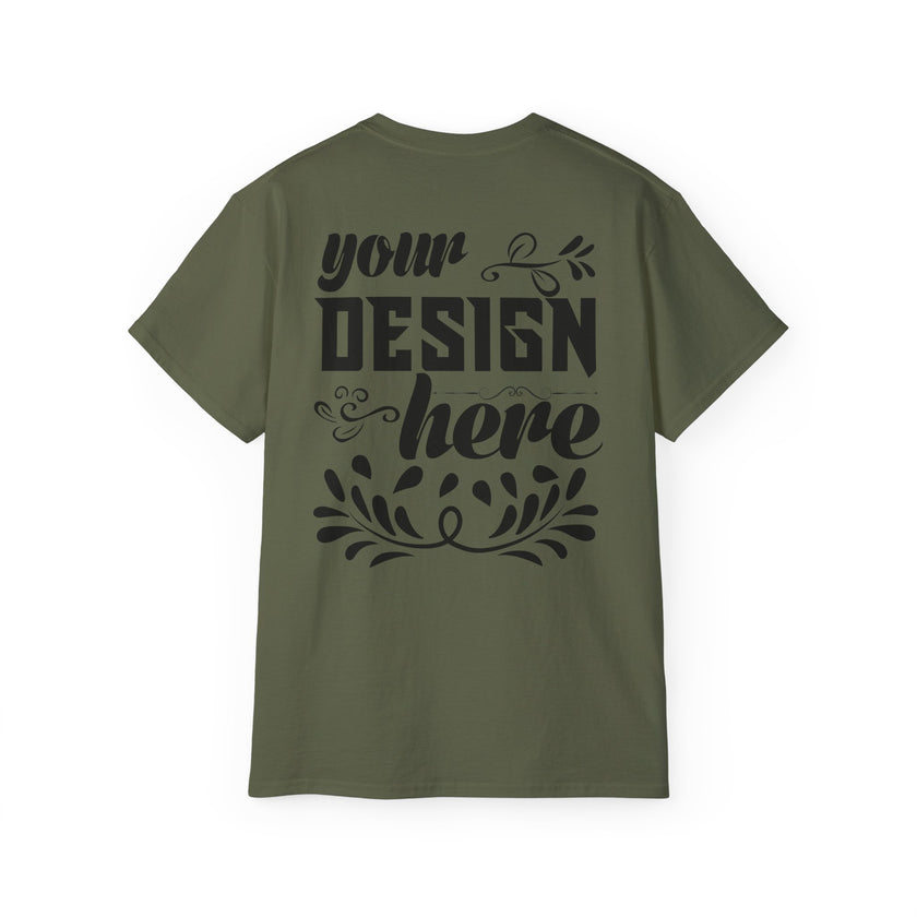 Customizable Gildan 2000 Unisex Ultra Cotton Crew Neck T-Shirt