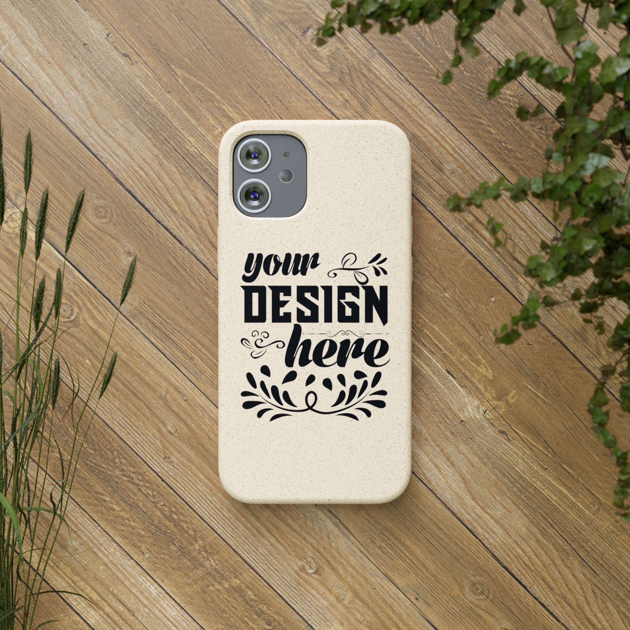 Customizable Biodegradable Phone Case Matte Finish Wireless Charging