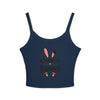Bella+Canvas 1012 Spaghetti Strap Tank Top Running Bunny Graphic Print
