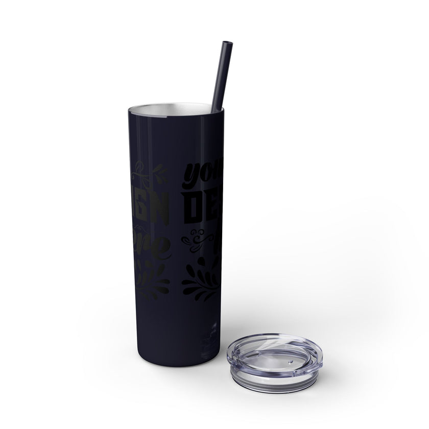 Customizable Maars 20oz Skinny Tumbler with Straw Stainless Steel