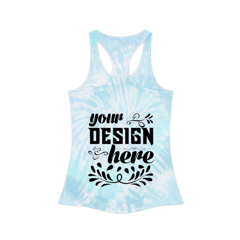 Customizable Colortone 3400 Tie Dye Racerback Tank Top
