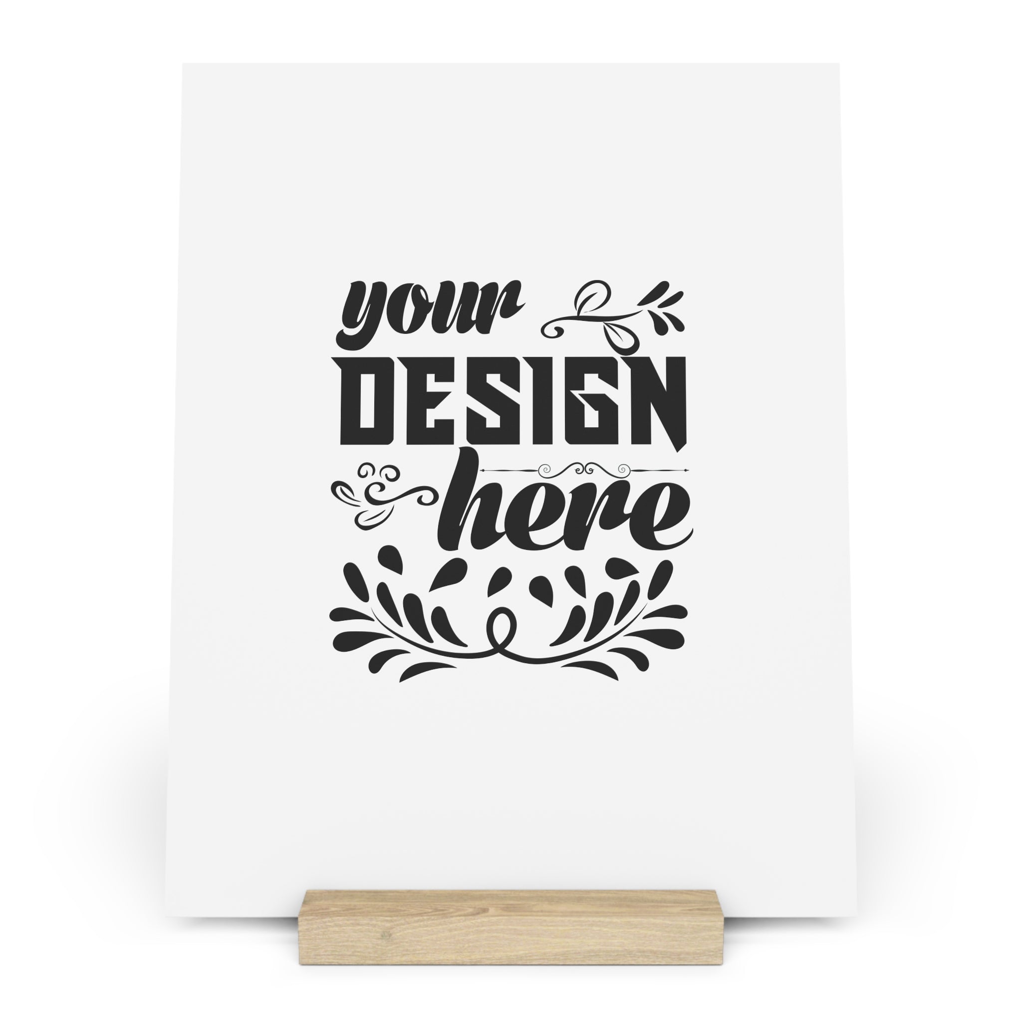 Customizable Gallery Board with Wooden Stand 1.8mm Giclée Print