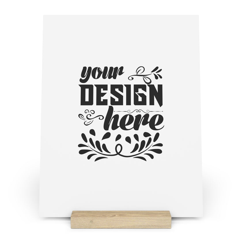 Customizable Gallery Board with Wooden Stand 1.8mm Giclée Print