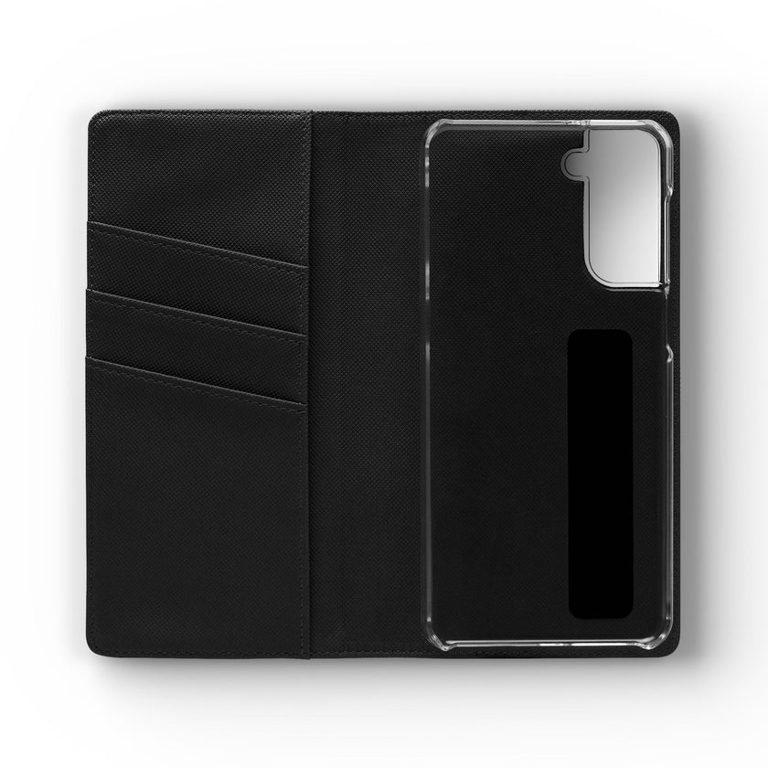 Customizable Flip Folio Phone Case With Card Slots Stand And Elastic Strap