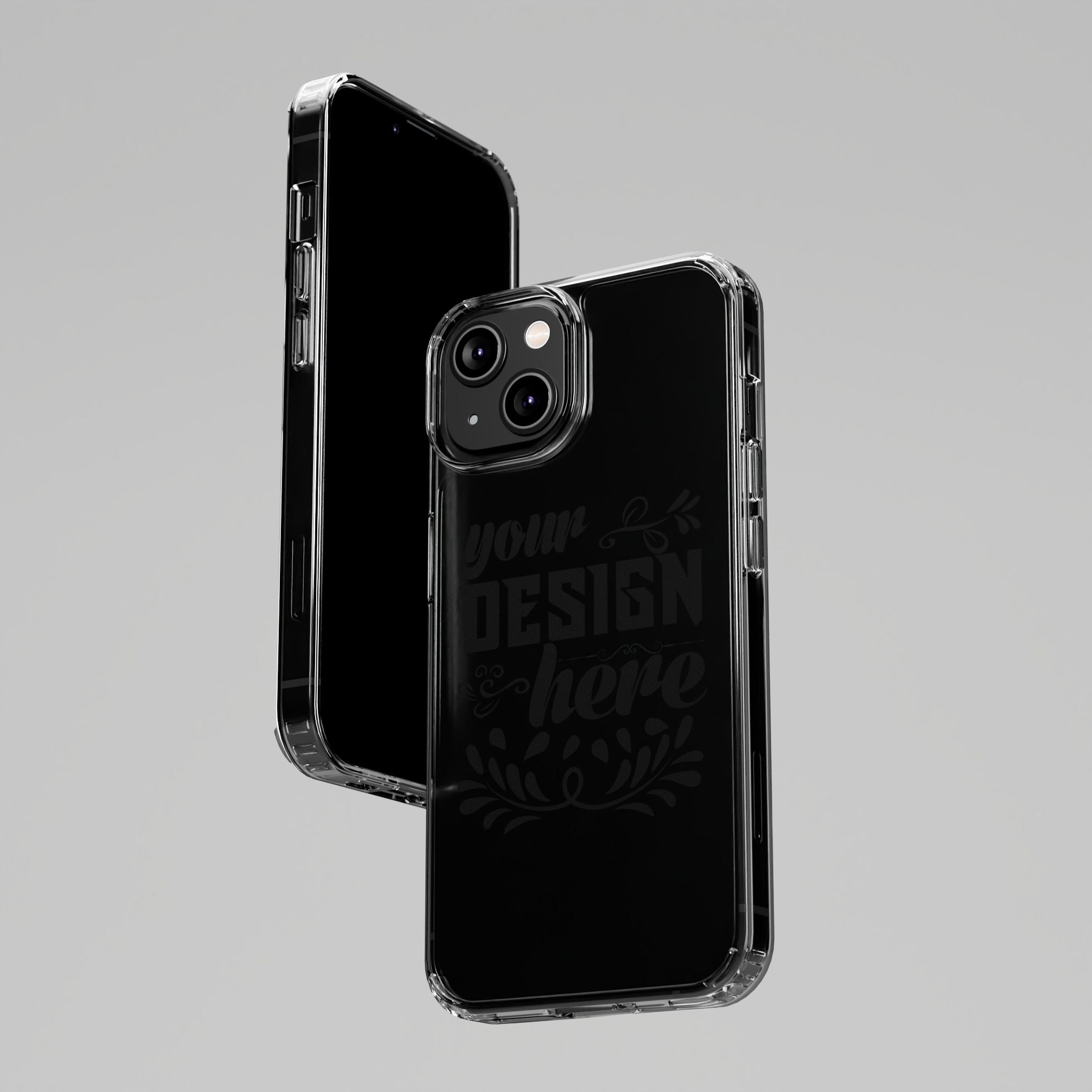 Customizable Clear Impact Resistant Phone Case With TPU Sides Wireless Ready