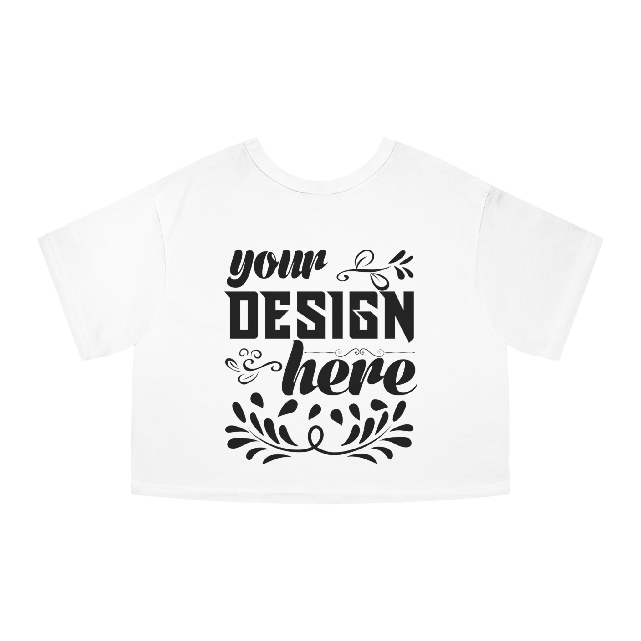 Customizable Champion T453W Womens Heritage Cropped T-Shirt Jersey