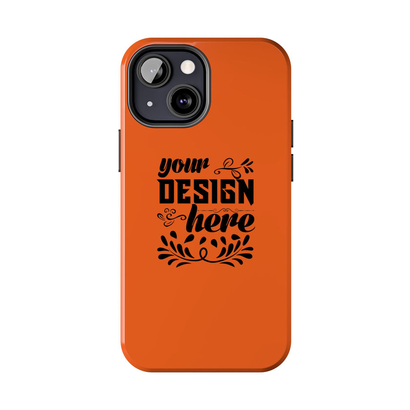 Customizable Tough Phone Case Glossy Dual Layer Wireless Charging