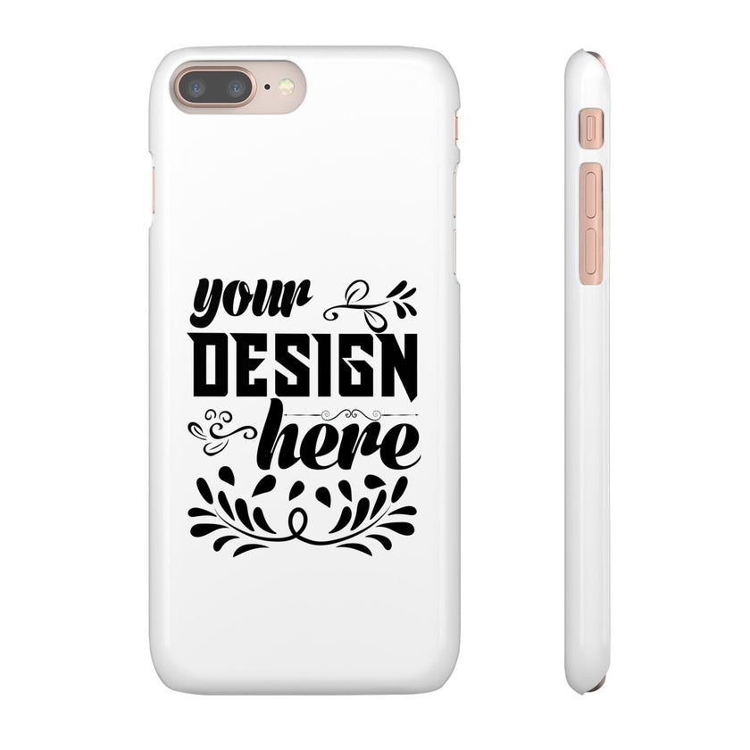 Customizable Snap Phone Case Slim Lightweight Polycarbonate Gloss Or Matte