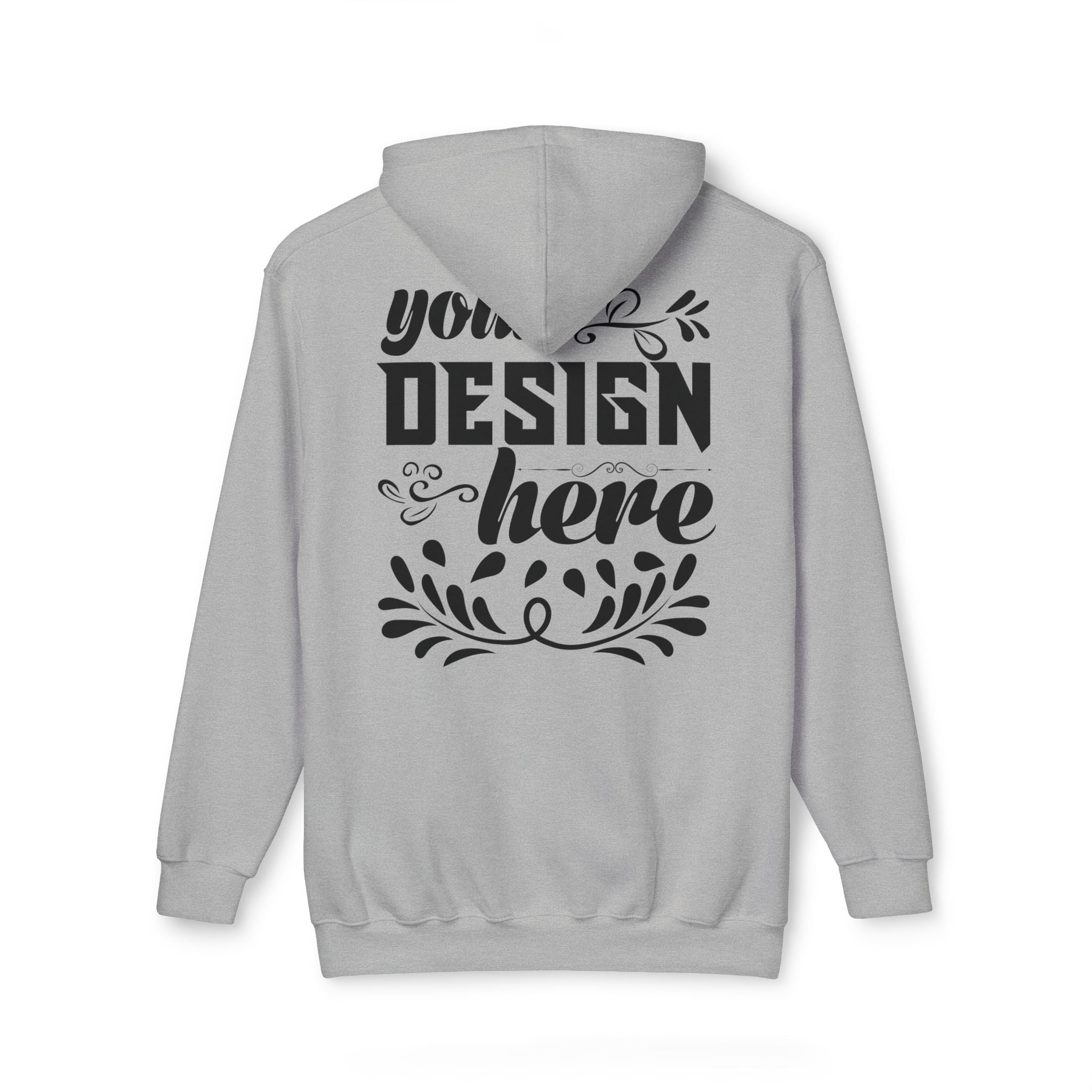 Customizable Bayside 960 Unisex Heavyweight Hooded Sweatshirt Made in US