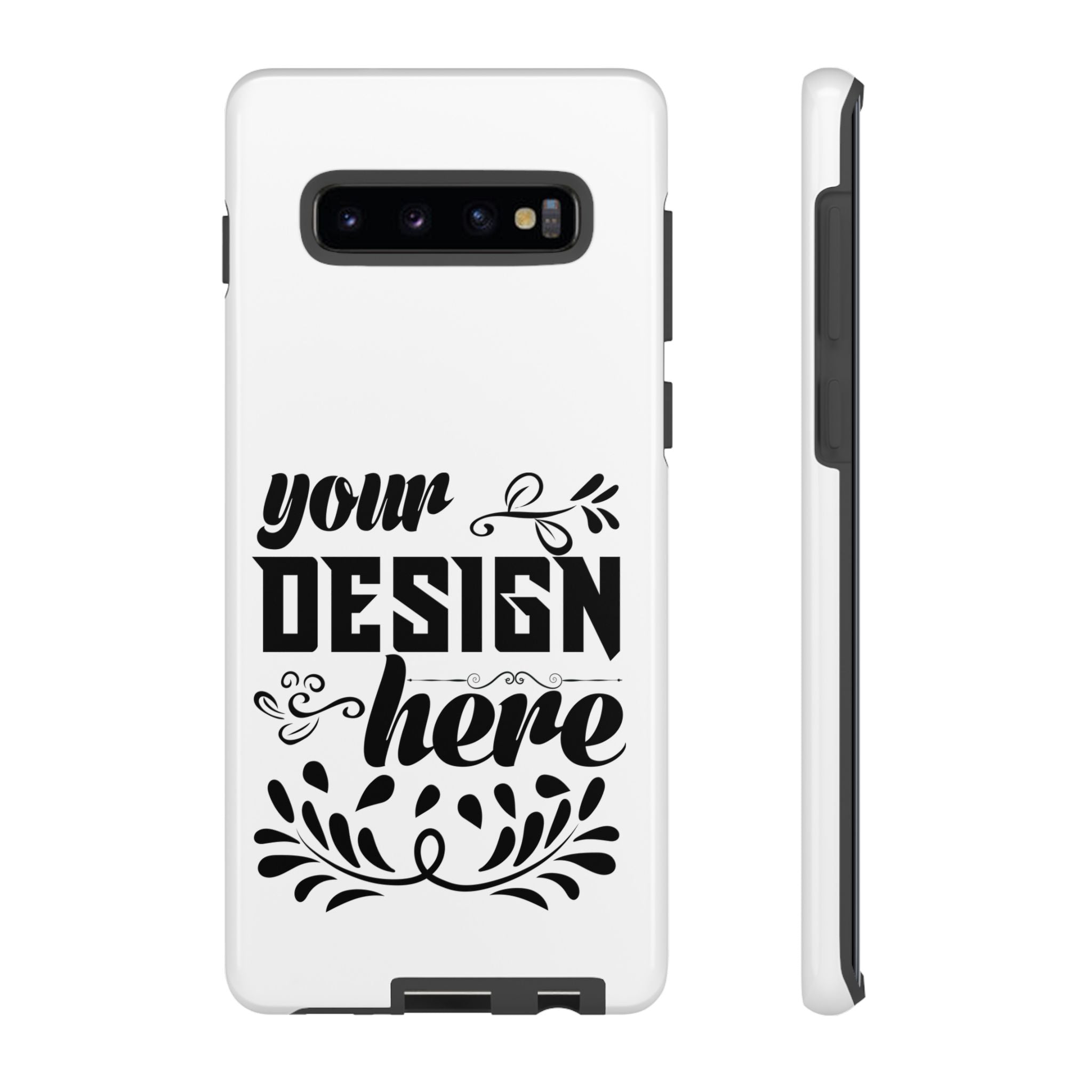 Customizable Tough Dual Layer Phone Case Polycarbonate TPU Liner Protective
