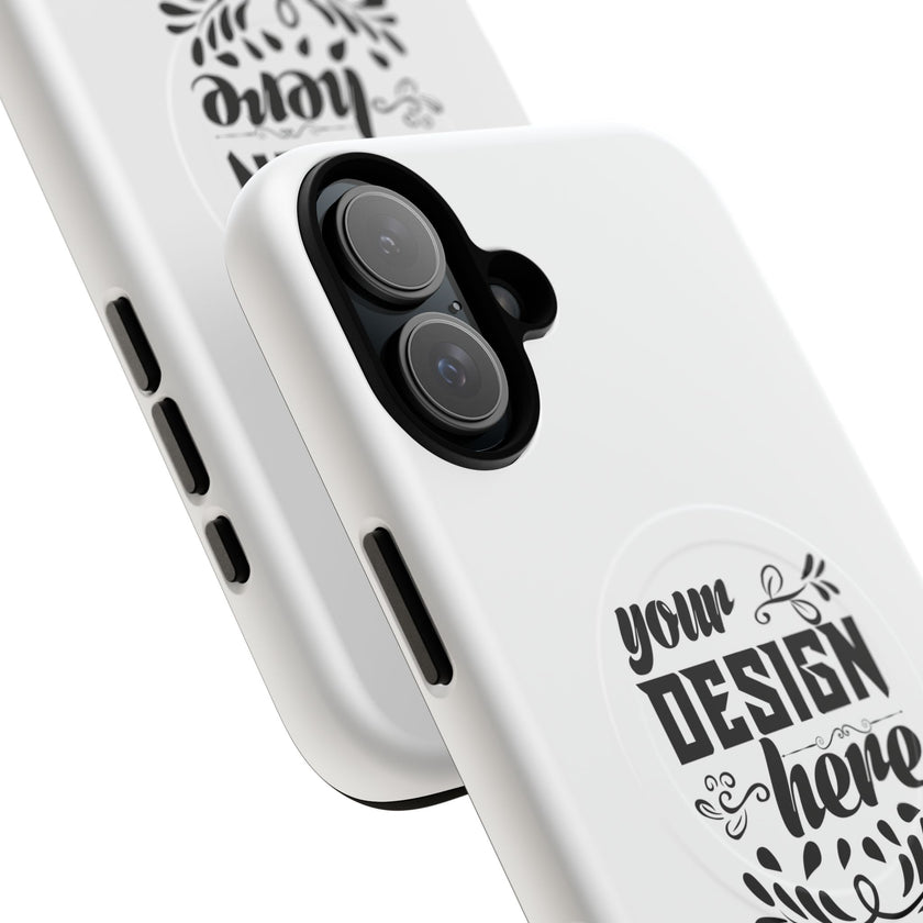 Customizable Tough Magnetic Phone Case Dual Layer Polycarbonate TPU Liner