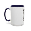 Customizable Accent Coffee Mug 11oz and 15oz Colored Interior Handle