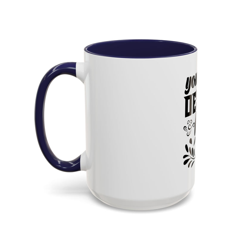 Customizable Accent Coffee Mug 11oz and 15oz Colored Interior Handle