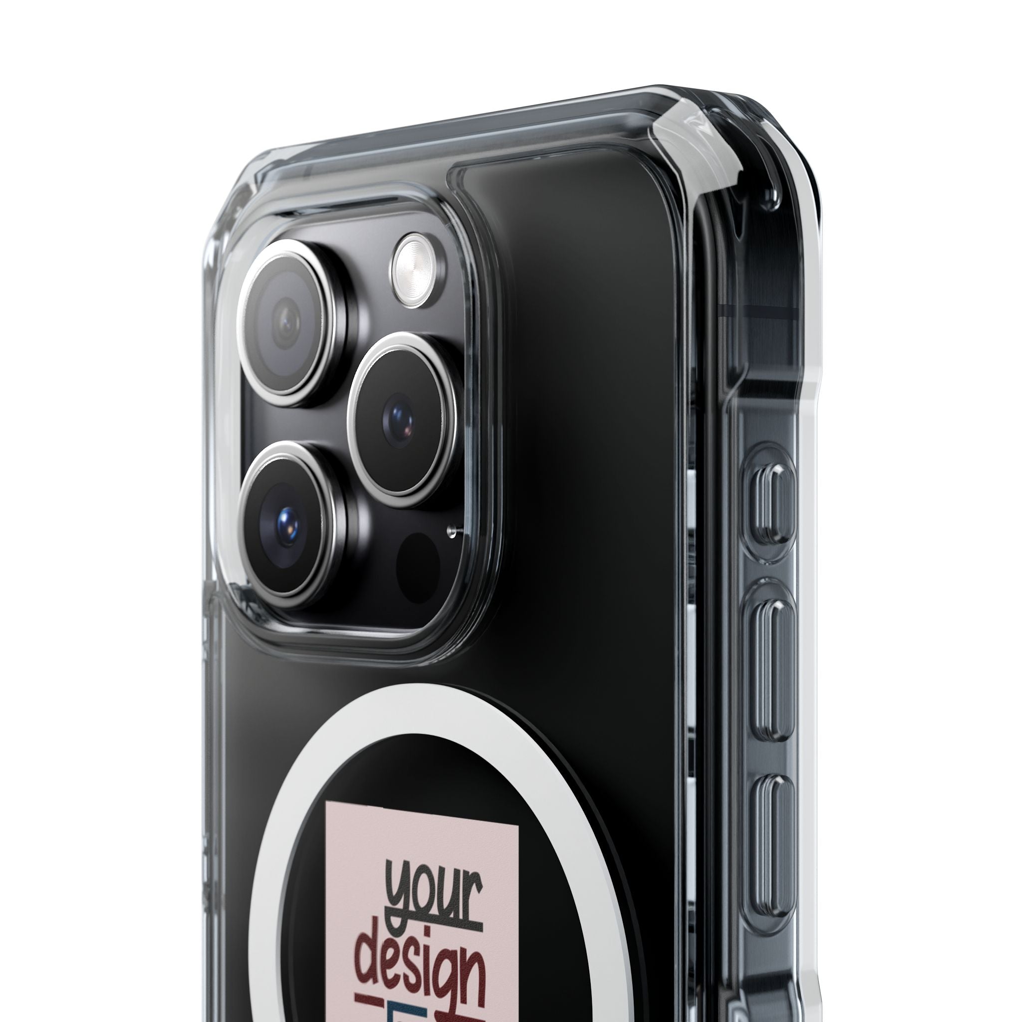 Customizable Magnetic Clear Impact Case With Air Cushioned Bumper Corners