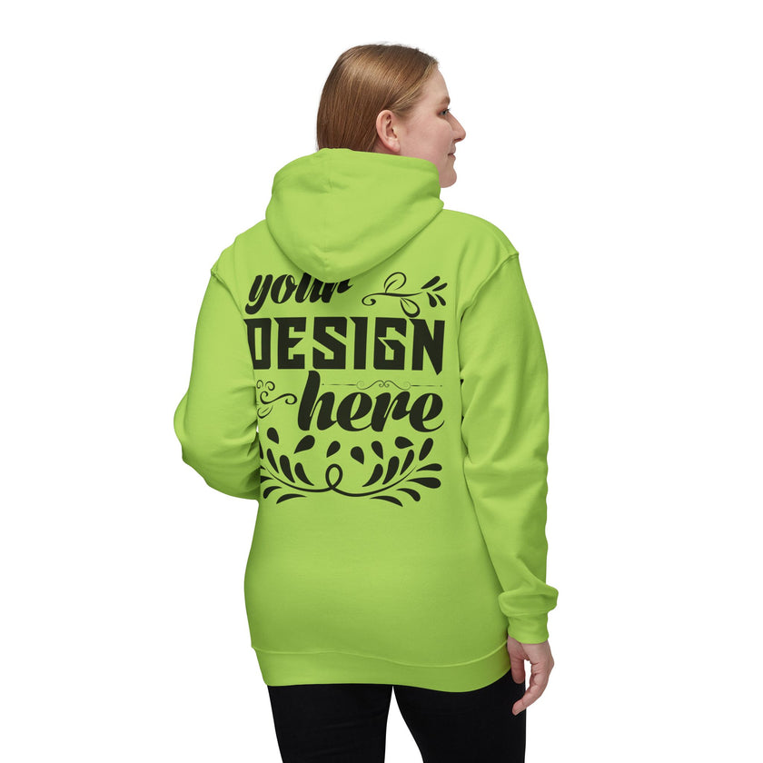 Customizable Bayside 960 Unisex Heavyweight Hooded Sweatshirt Made in US