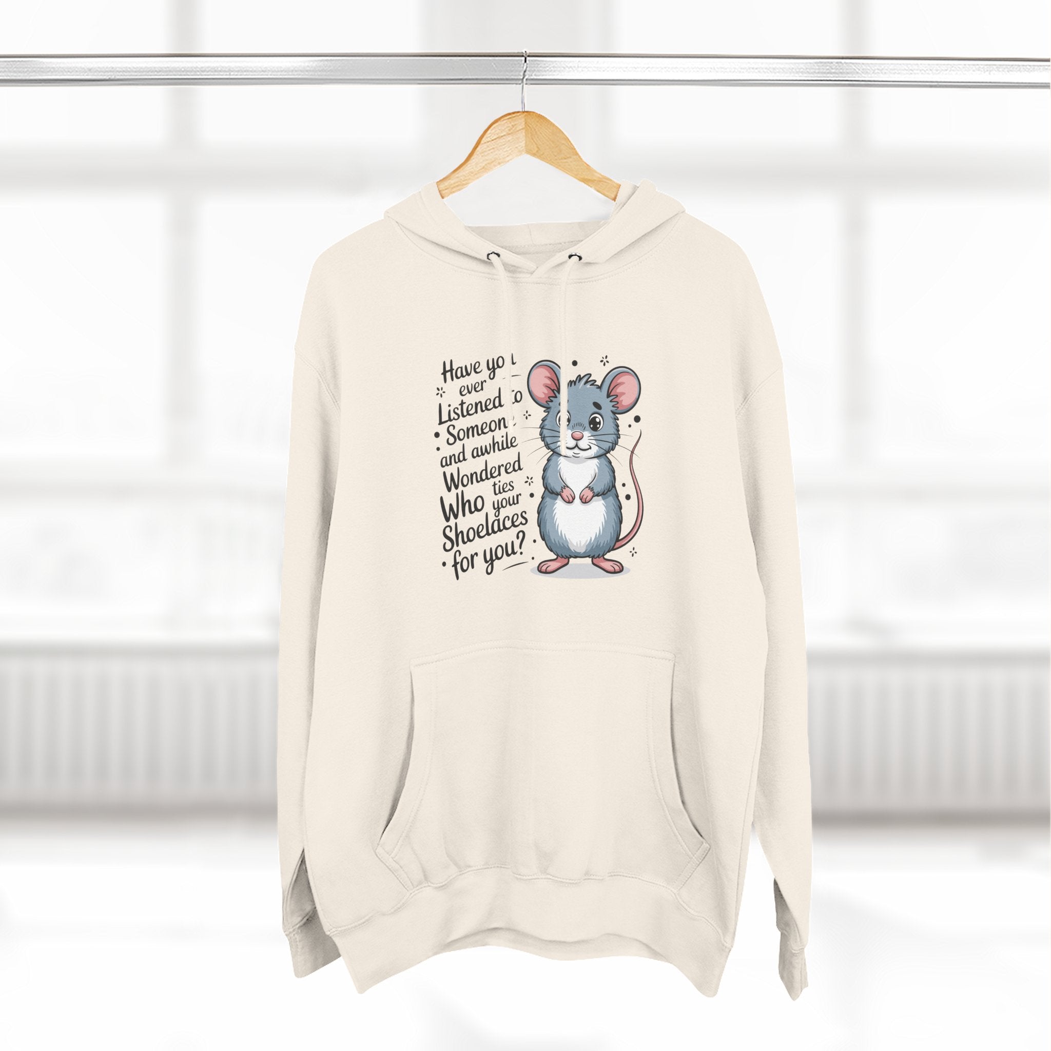 Lane Seven LS14001 Fleece Hoodie | Mouse Graphic Print