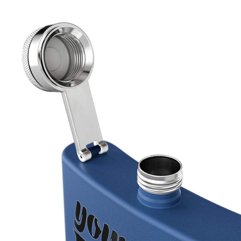 Customizable Polar Camel 6oz Stainless Steel Flask with UV DTF Print