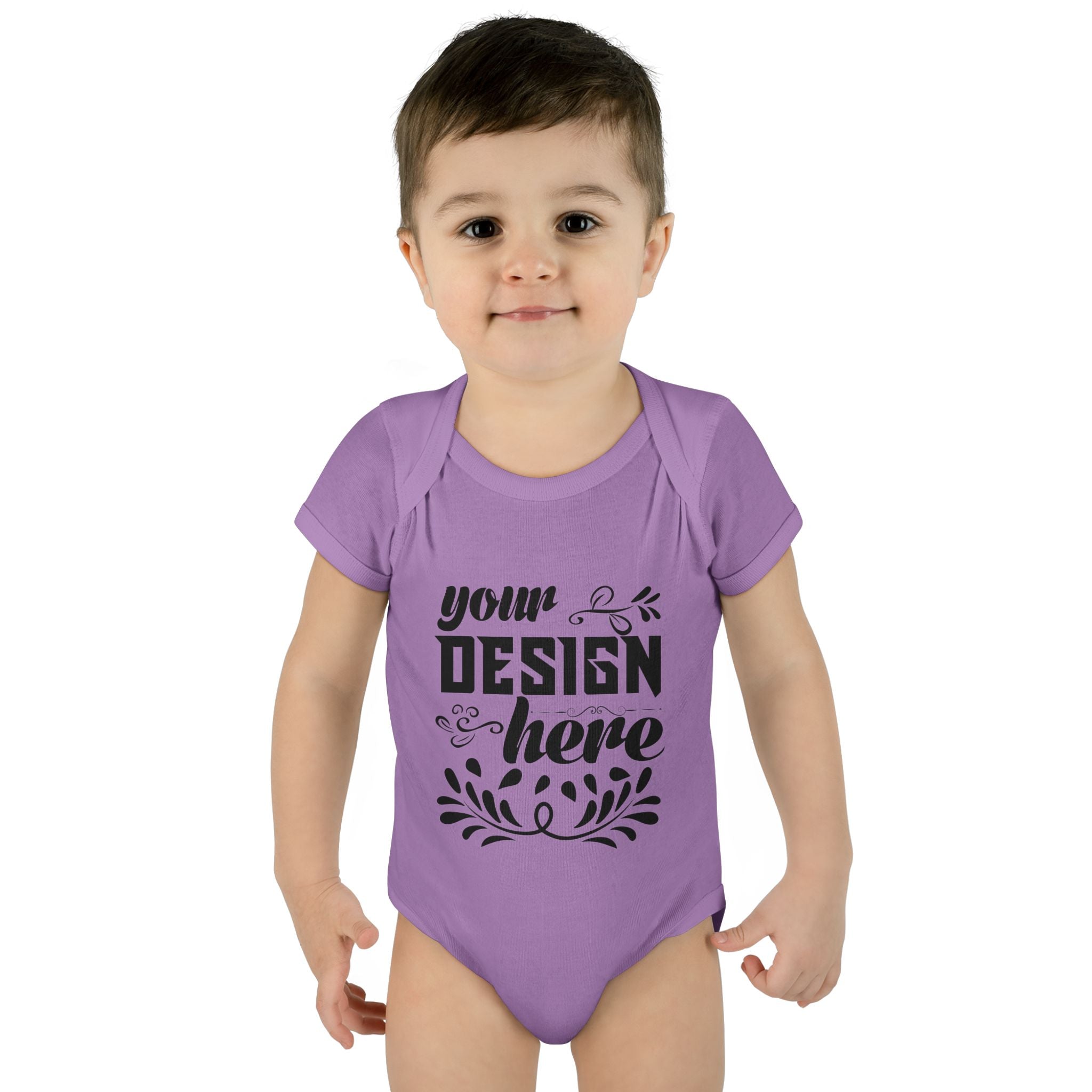 Customizable Infant Baby Rib Bodysuit Rabbit Skins 4400 Unisex