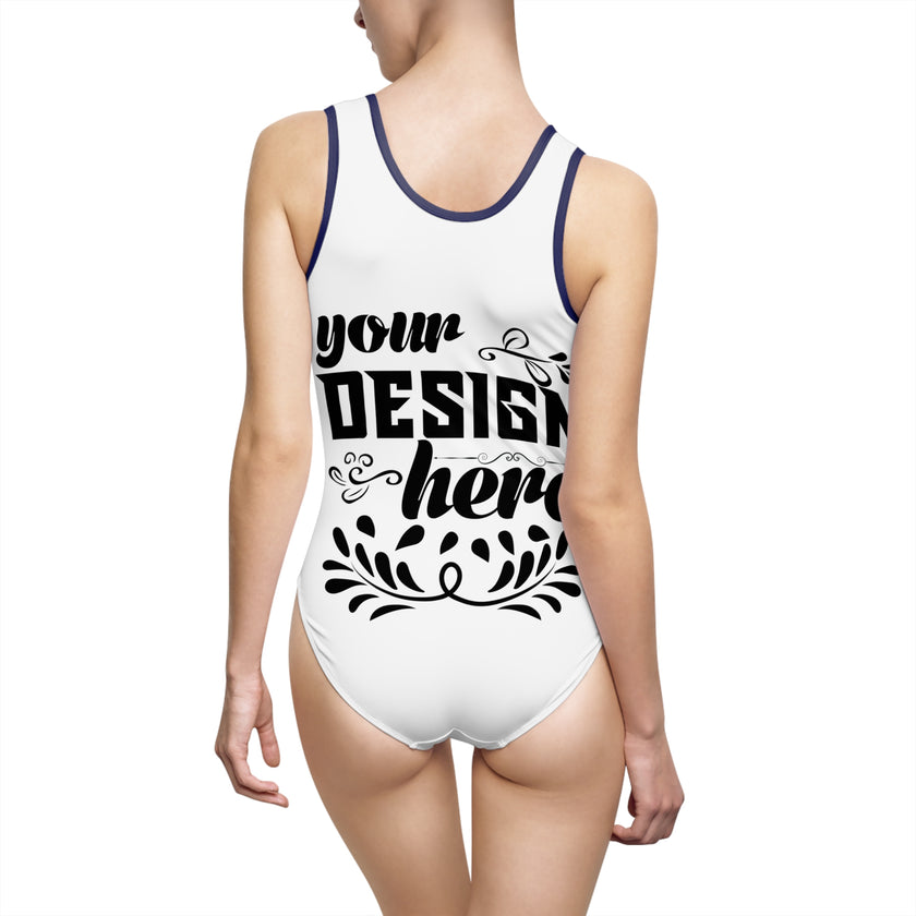 Customizable Women’s Classic One-Piece Swimsuit