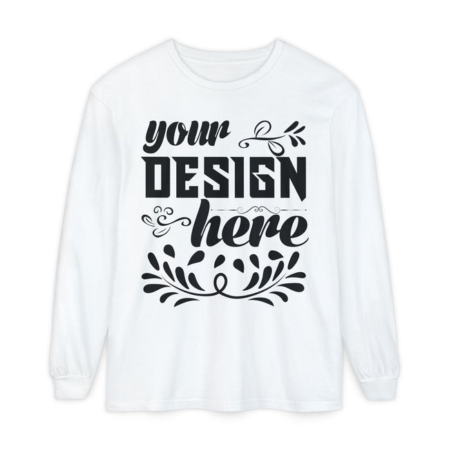 Customizable Comfort Colors 6014 Unisex Garment Dyed Long Sleeve T Shirt