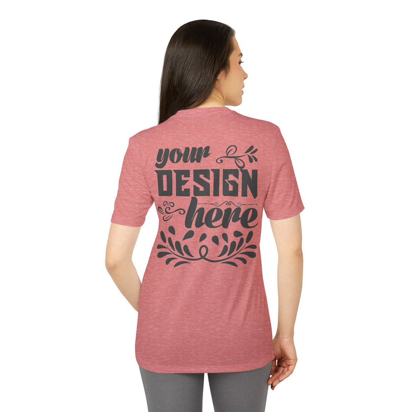 Customizable Adidas A376 Unisex Sport T-Shirt Regular Fit Performance