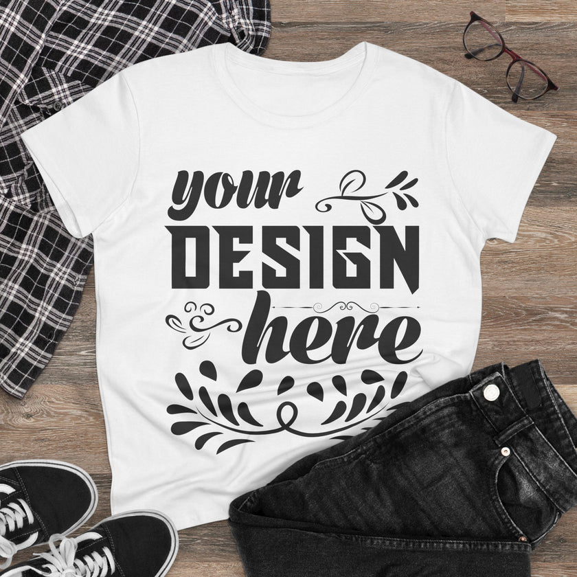 Customizable Gildan 5000L Womens Midweight Cotton Short Sleeve T-Shirt