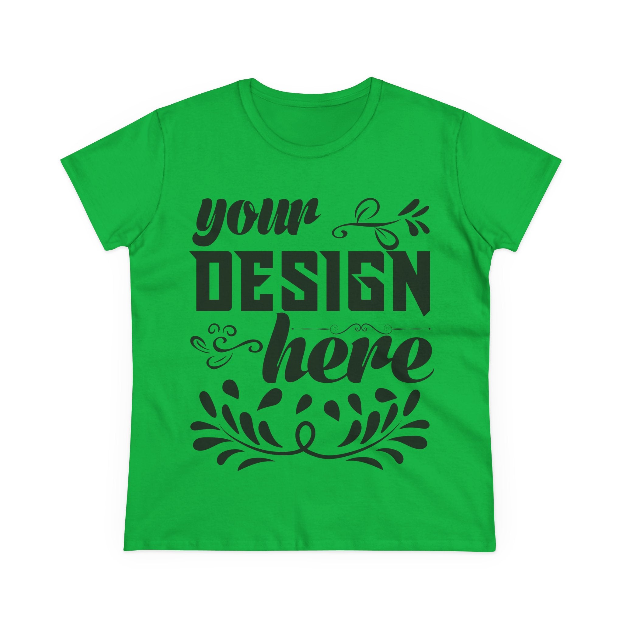 Customizable Gildan 5000L Womens Midweight Cotton Short Sleeve T-Shirt