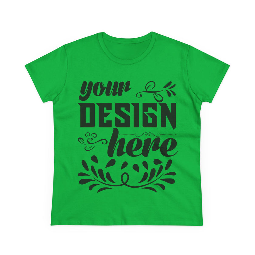 Customizable Gildan 5000L Womens Midweight Cotton Short Sleeve T-Shirt